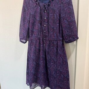 I ❤️ Ronson Purple Paisley Dress